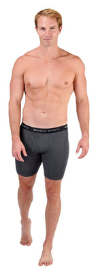 Men's 6" Inseam Bamboo Rayon Boxer Briefs | 4 Pack