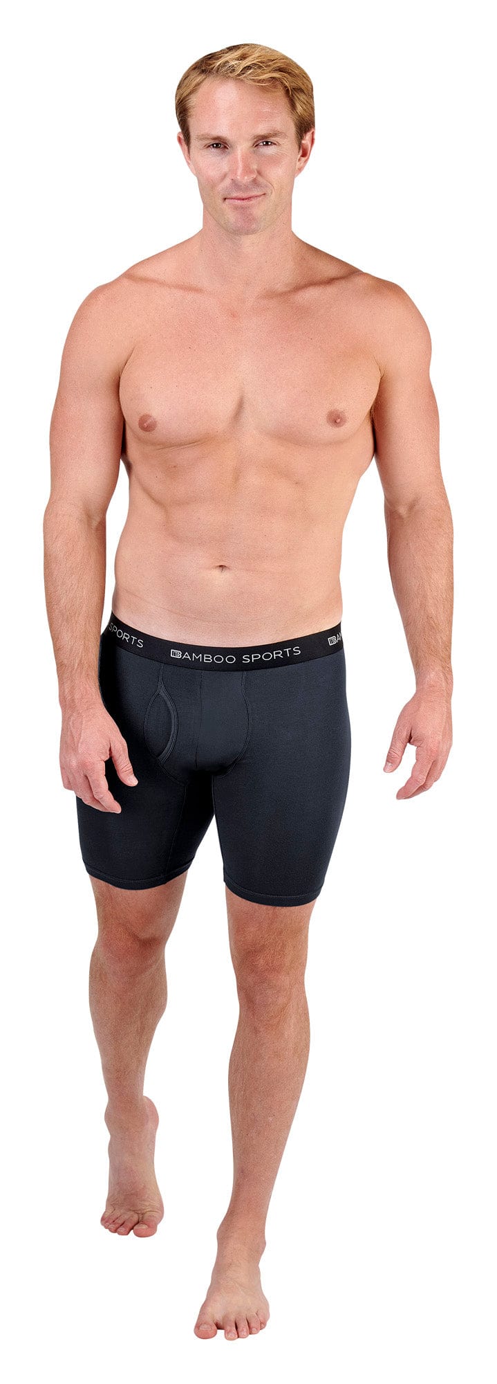 Men's 6" Inseam Bamboo Rayon Boxer Briefs | 4 Pack
