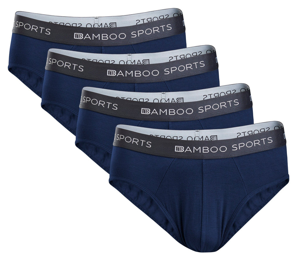Men's Bamboo Rayon No Fly Briefs | 4 Pack