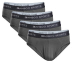 Men's Bamboo Rayon No Fly Briefs | 4 Pack