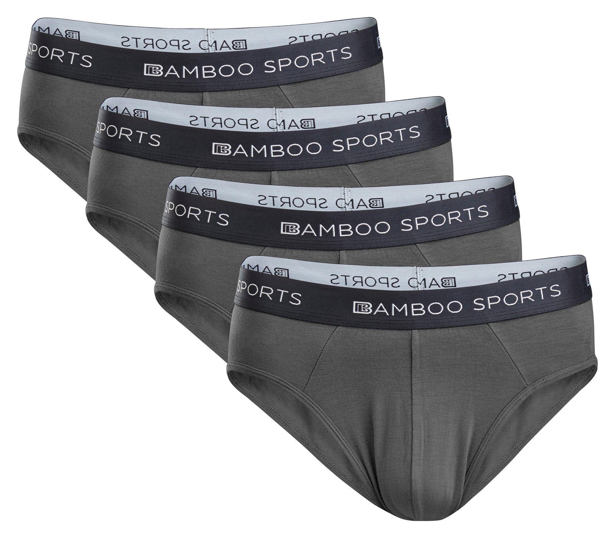 Men's Bamboo Rayon No Fly Briefs | 4 Pack