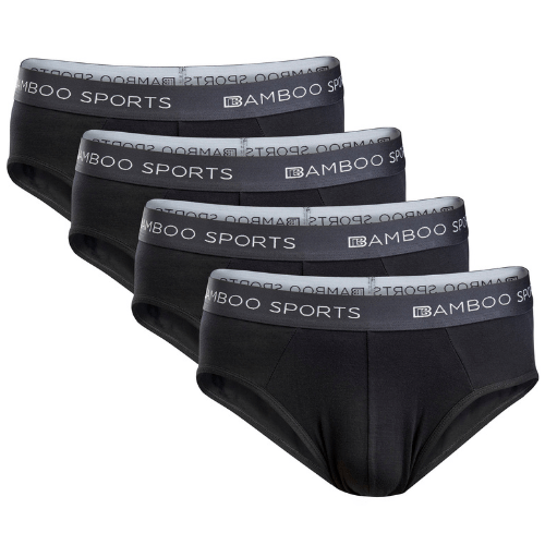 Men's Bamboo Rayon No Fly Briefs | 4 Pack