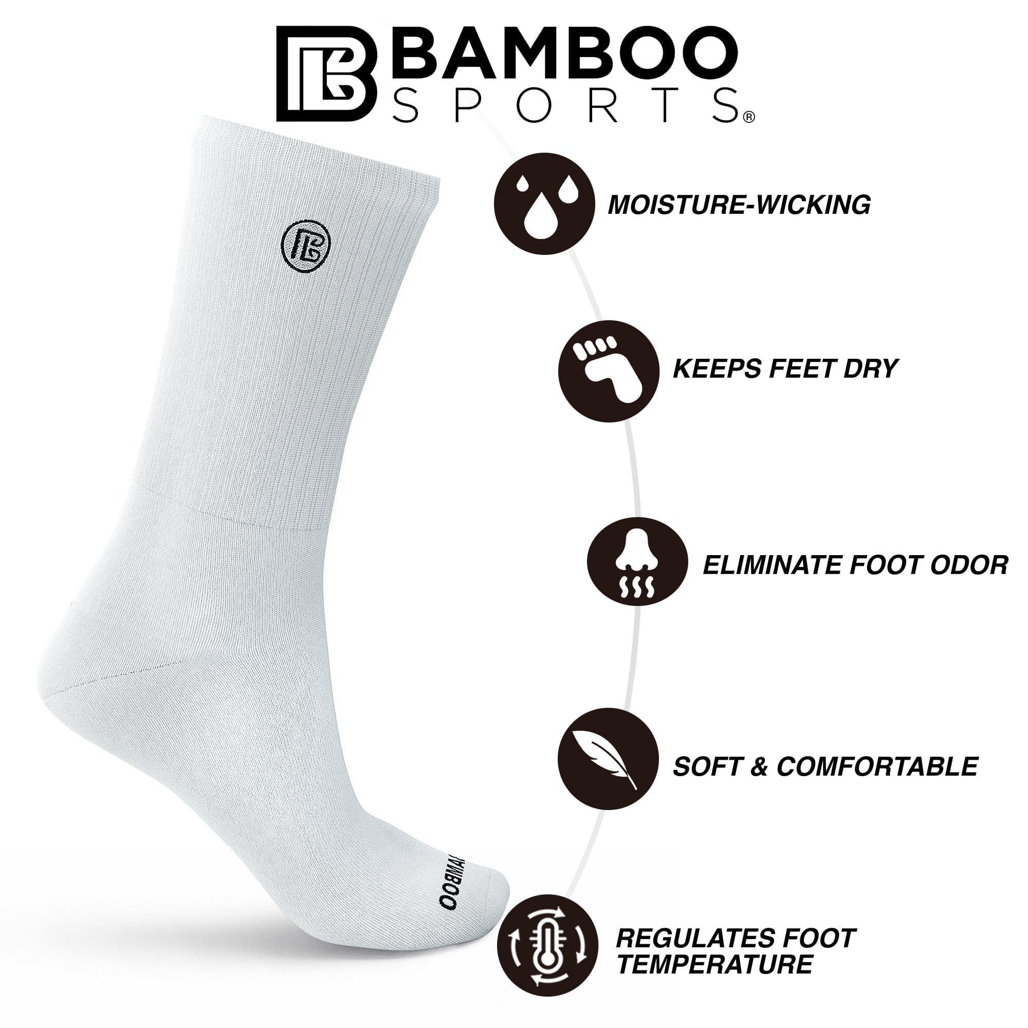 Premium Bamboo Rayon Crew Socks | Set
