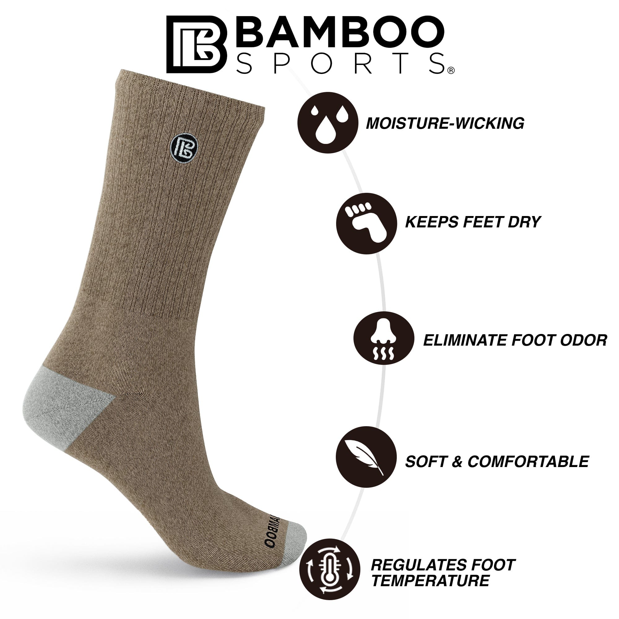 Premium Bamboo Rayon Crew Socks | Set