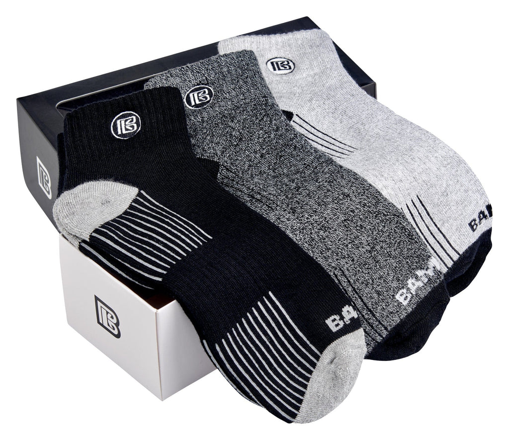 Premium Bamboo Rayon Quarter High Crew Socks | Set