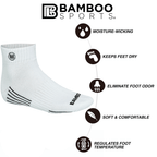 Premium Bamboo Rayon Quarter High Crew Socks | Set