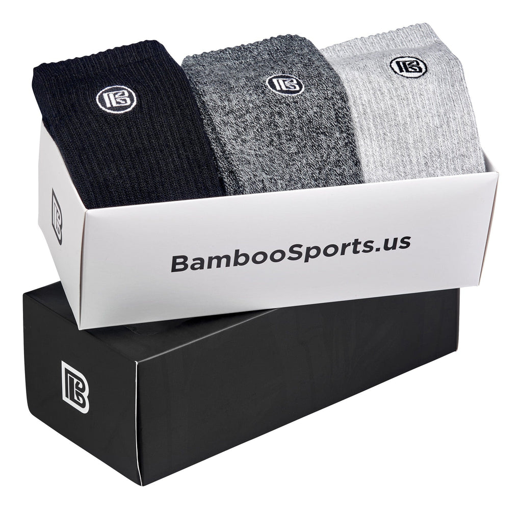 Premium Bamboo Rayon Crew Socks | Gift Box