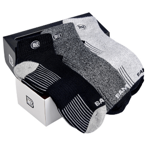 Premium Bamboo Rayon Quarter Crew Socks | Gift Box