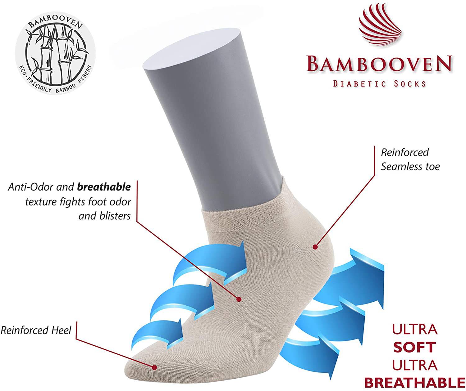 Women’s Bamboo Ankle Socks 545 | 12-Pack