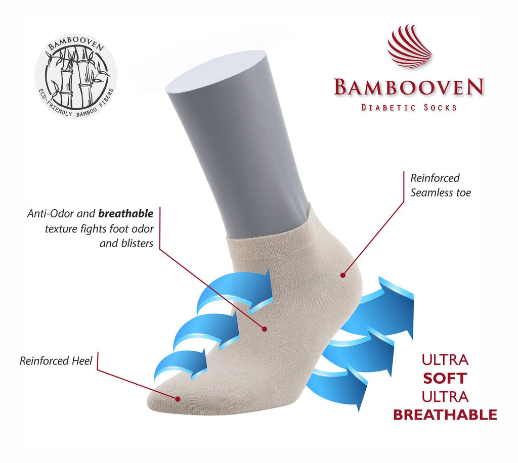Bambooven Women’s Casual Ankle Socks Soft & Breathable 629 | 8 Pack