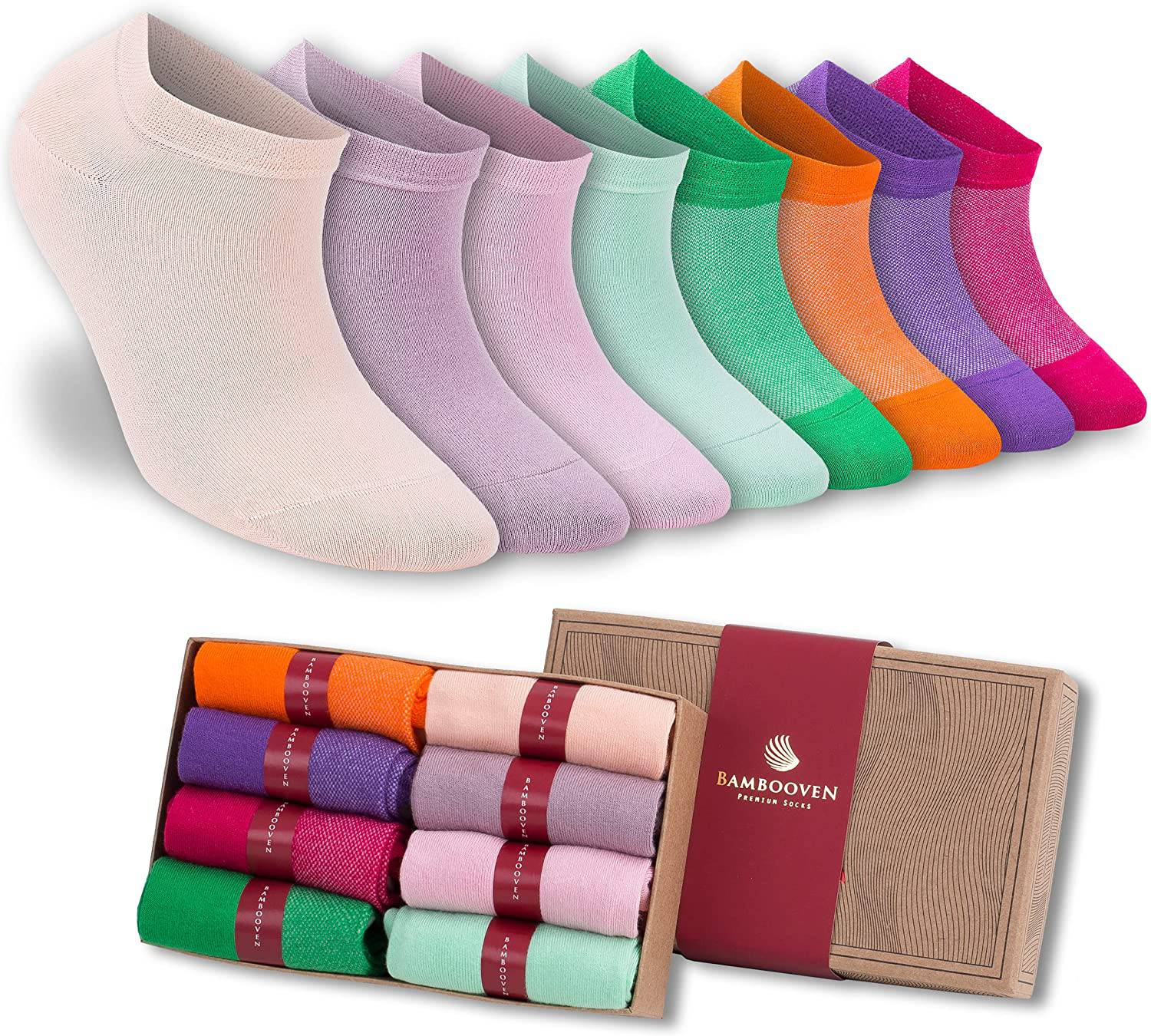 Women’s Bamboo Ankle Socks 620 | 8-Pack