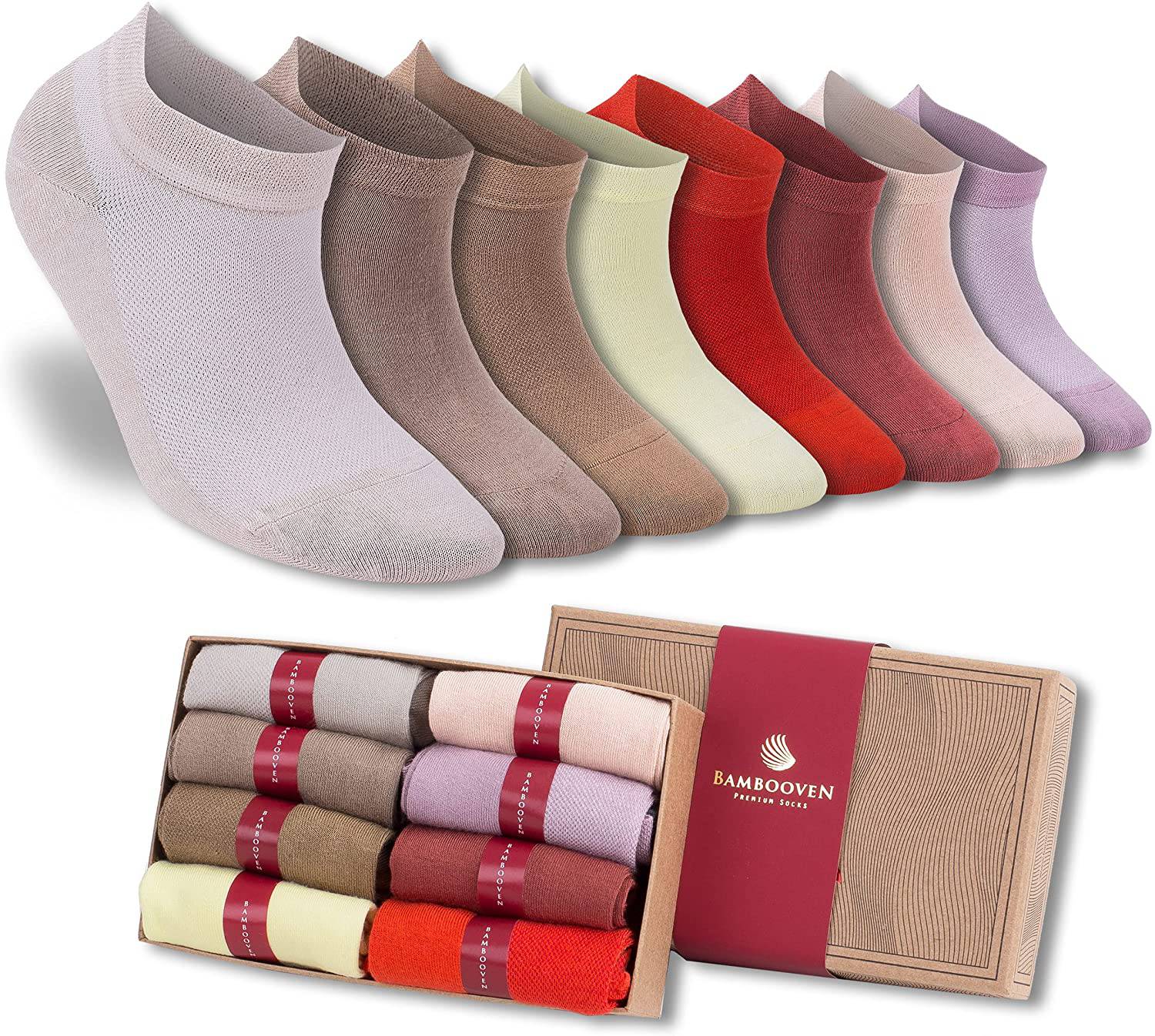 Women’s Bamboo Ankle Socks 628 | 8-Pack