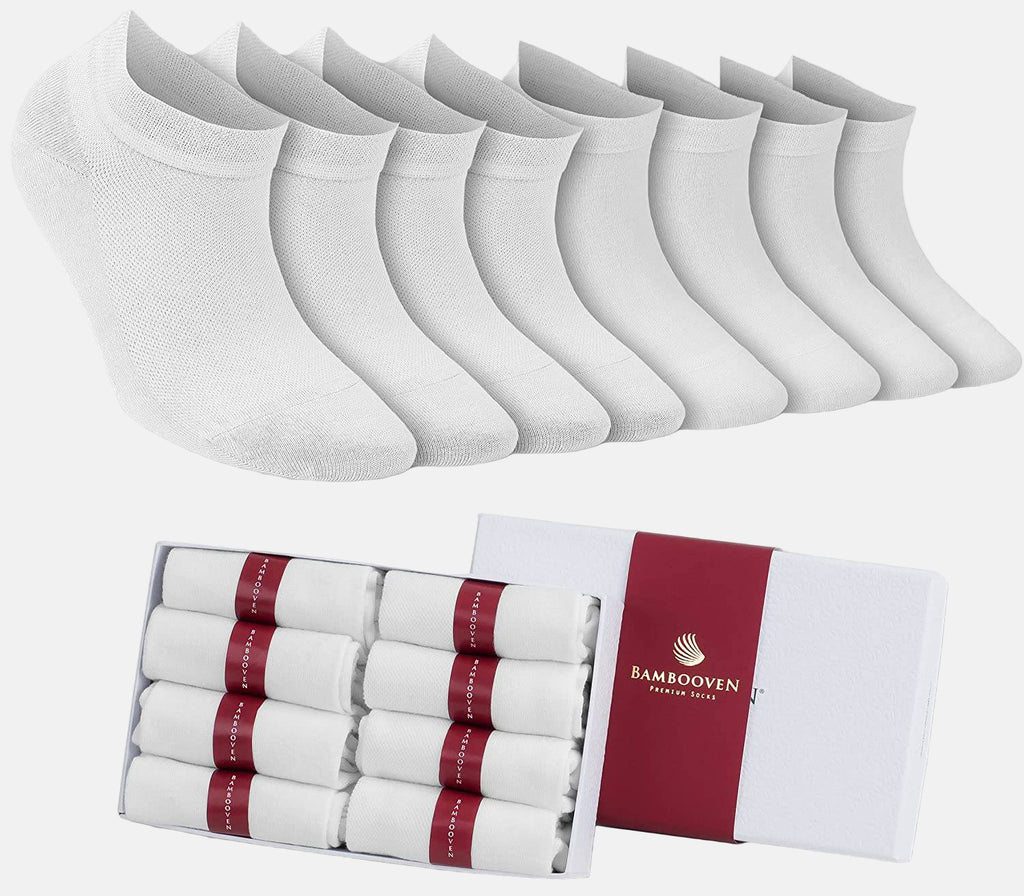 Women’s Bamboo Ankle Socks White 631 | 8-Pack