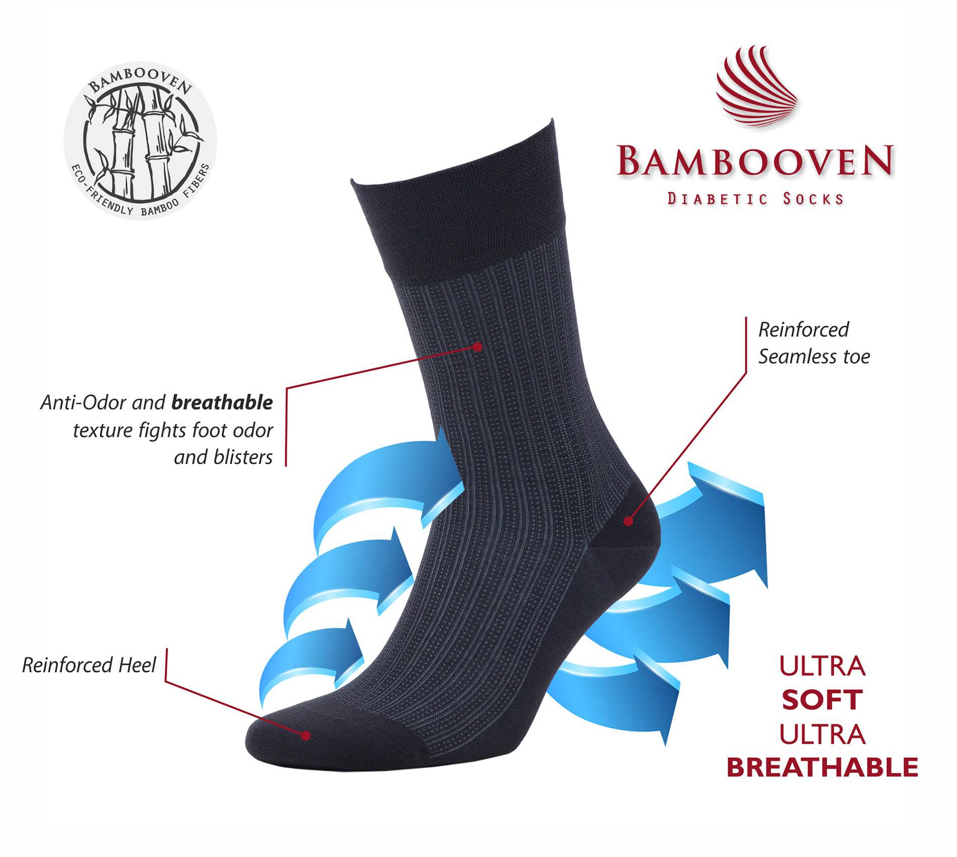 Men’s Bamboo Lightweight Dress & Trouser Socks 509 | 3-Pack
