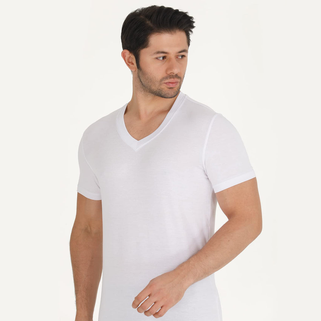 Men's Bamboo V-Neck Undershirt | 3-Pack