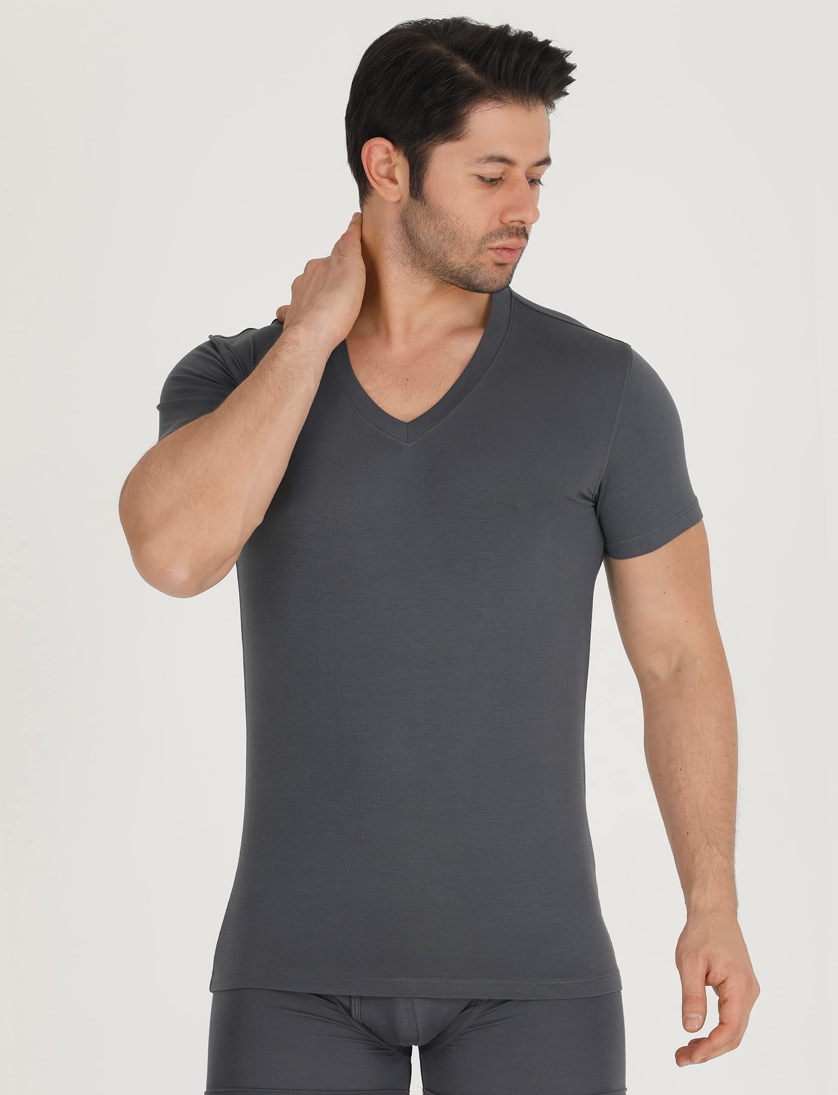Men's Bamboo V-Neck Undershirt | 3-Pack