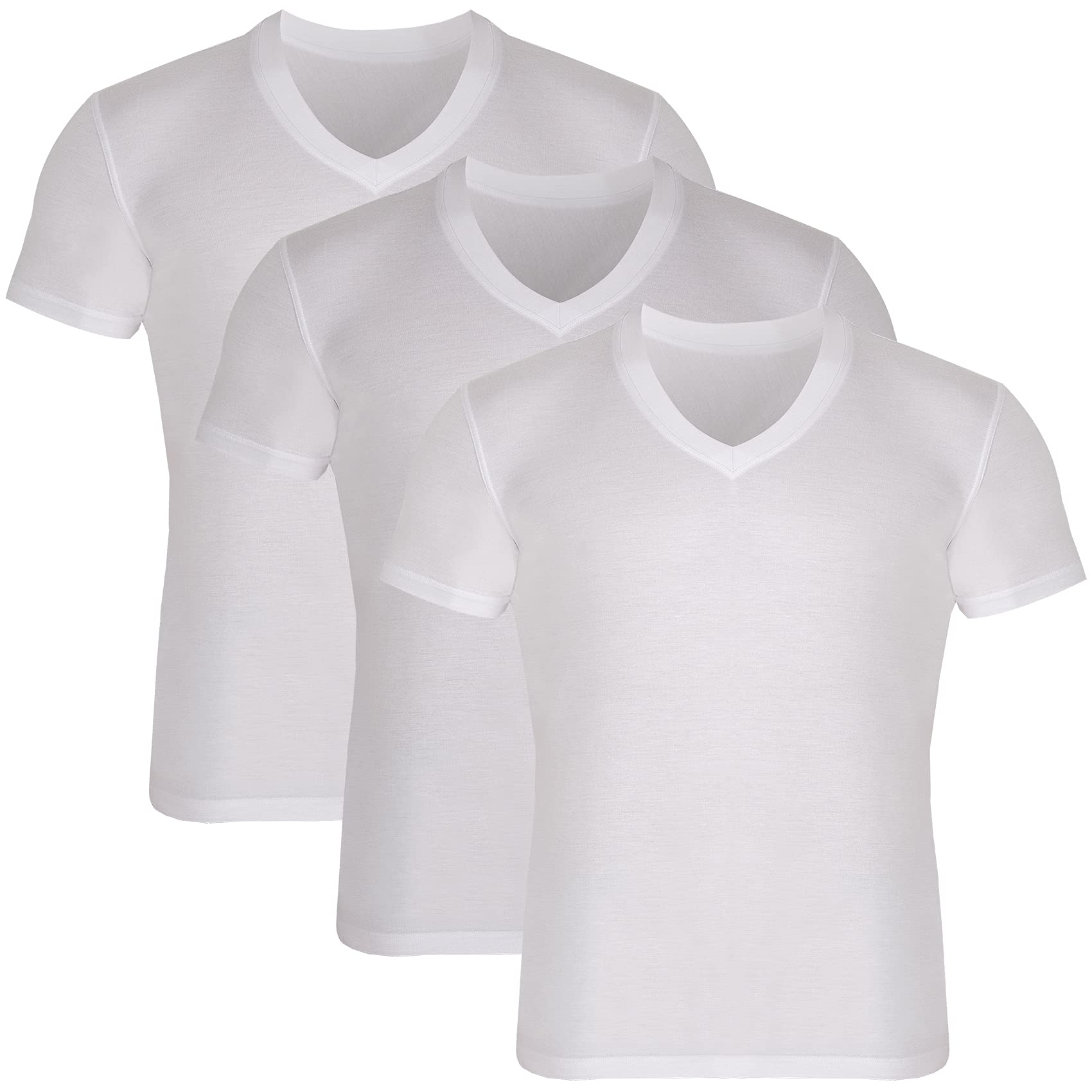 Men's Bamboo V-Neck Undershirt | 3-Pack