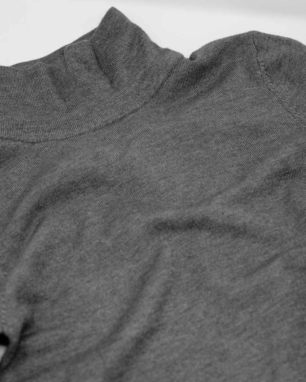 Basic Grey Fine Knit Bodycon Sweater