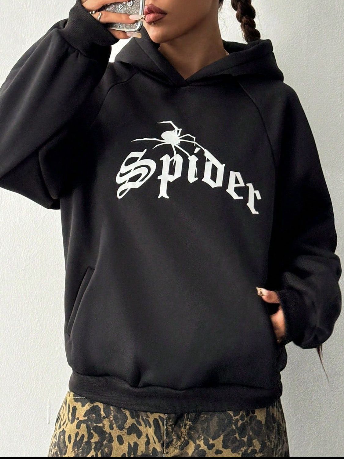 Spider Hoodie with Kangaroo Pocket