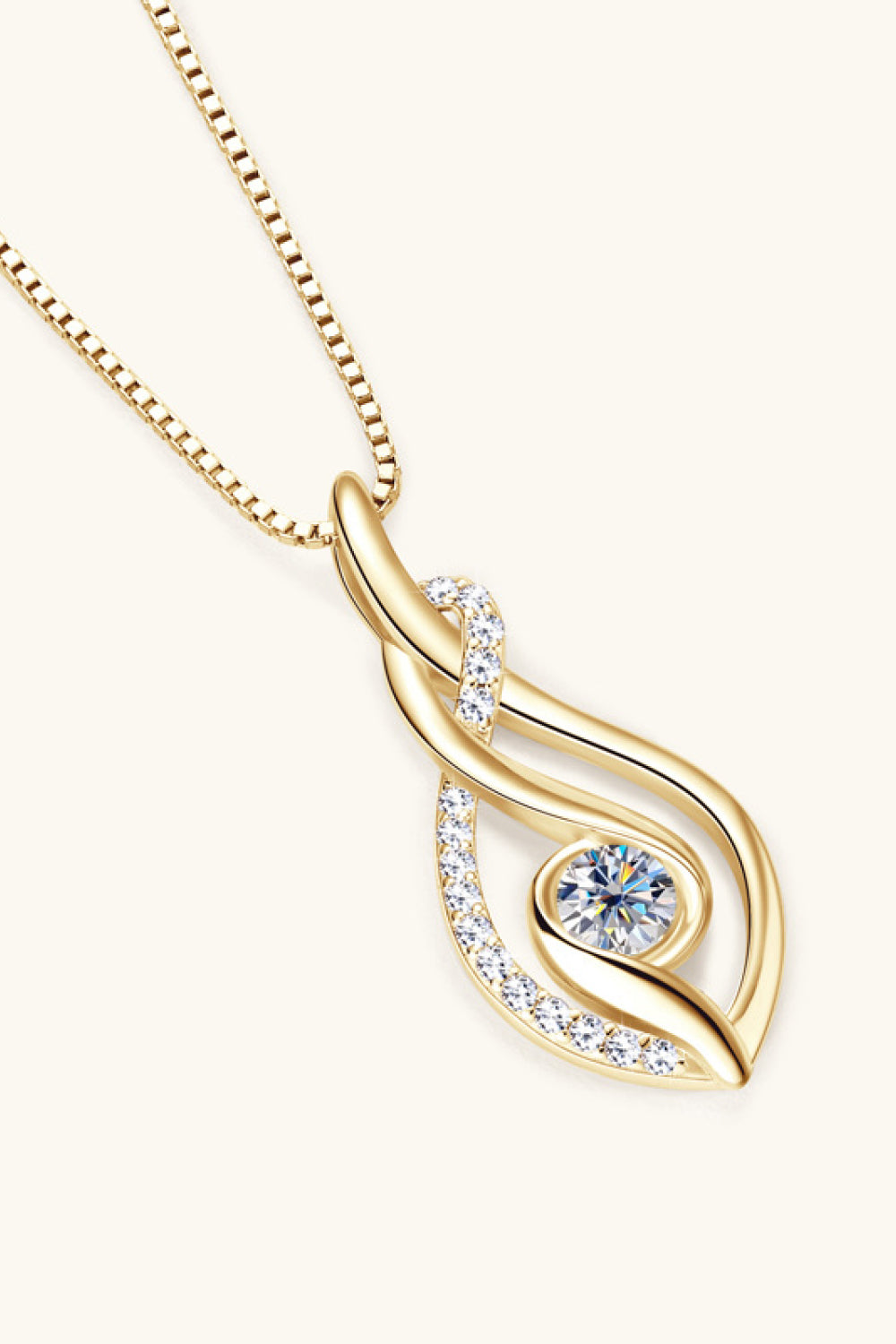 Moissanite Silver Necklace