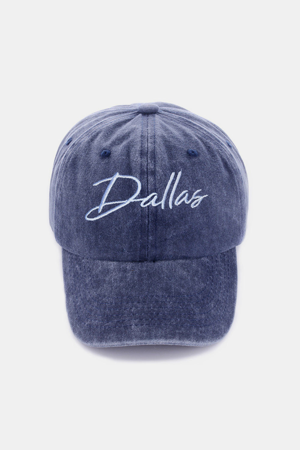 Dallas Embroidered Washed Baseball Cap