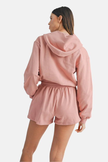 French Terry Hooded Romper