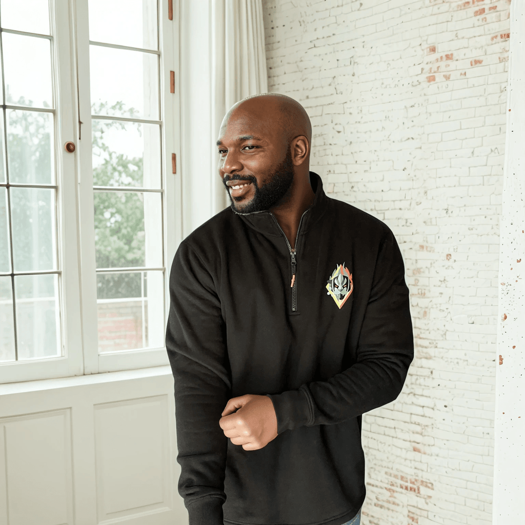 Beastland Panther Zip Fleece Sweatshirt