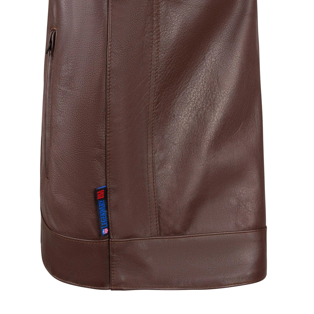 Beck® Men's 566 Brown Horsehide Leather Motorcycle Vest