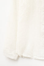 Beige Chiffon Shirt with Sequin Detail