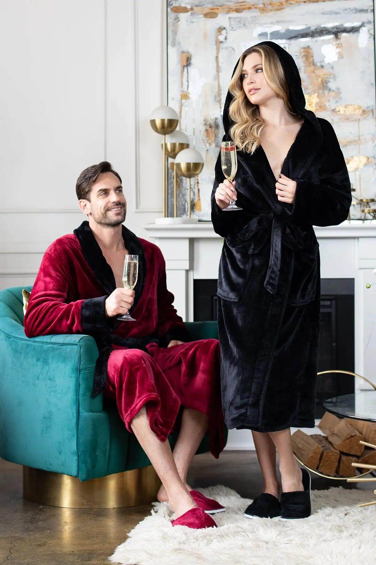 Cozy Mens Plush Robes