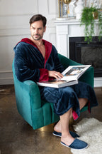 Men’s Robe with Hood Ultra-Soft Plush Comfort for Everyday Use