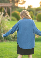Betty Denim Button-Up Top