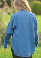 Betty Denim Button-Up Top