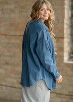 Betty Denim Button-Up Top