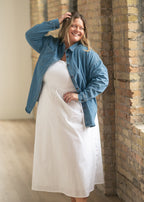 Betty Denim Button-Up Top