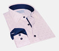 George Button-Up Shirt with Contrast Details Pink | Regular Fit