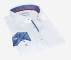 Robert Button-Up Shirt with Contrast Details White | Contemporary Fit (Regular)