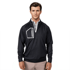 Black Men's Q-Zip Sweatshirt