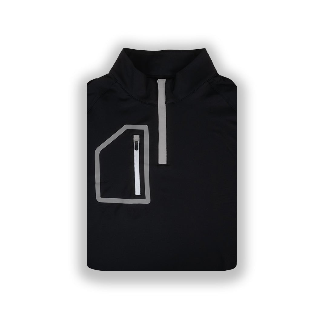 Black Men's Q-Zip Sweatshirt