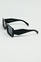 Black Square Sunglasses with Detail on the Side
