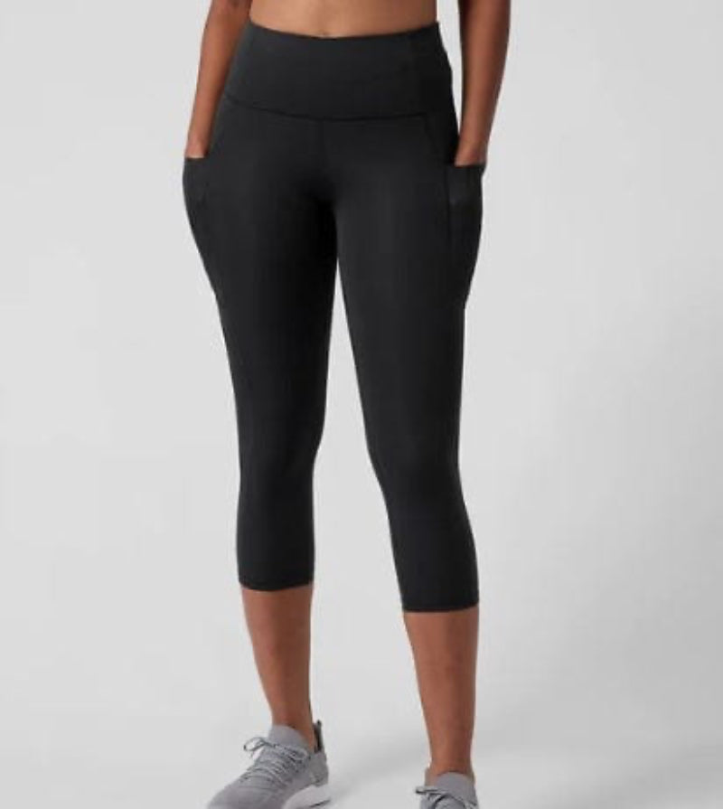 Original Soft Black Thigh Pocket Regular Length & Capri 21" Leggings
