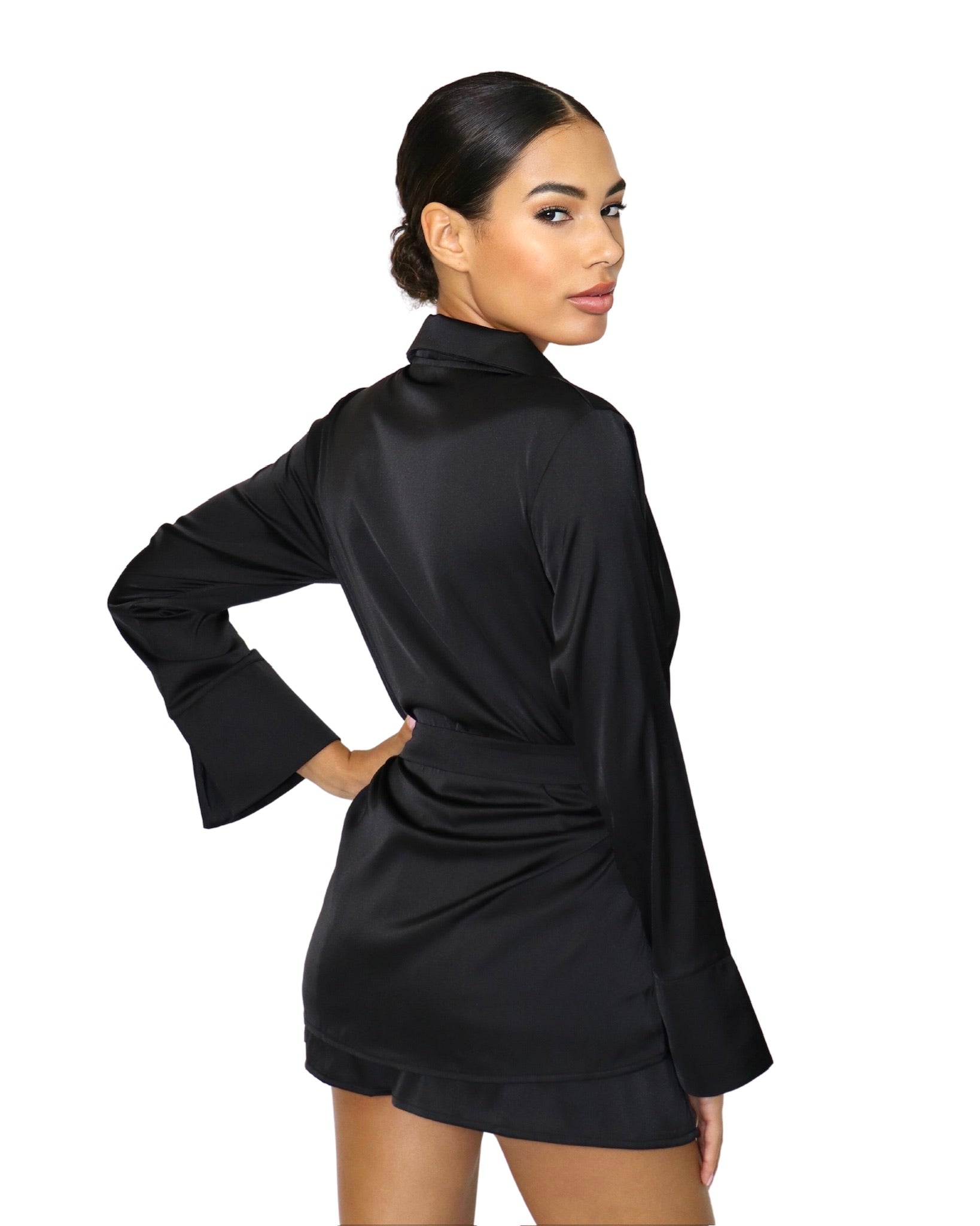 Blazer Top Viscose Satin
