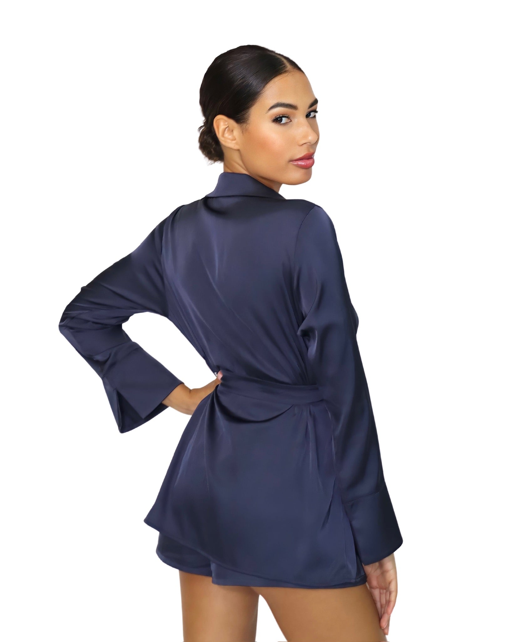 Blazer Top Viscose Satin