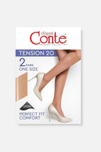 Knee Highs Conte Tension 20 Den | 2 Pairs