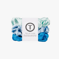 Blue My Mind Large Silk Scrunchies