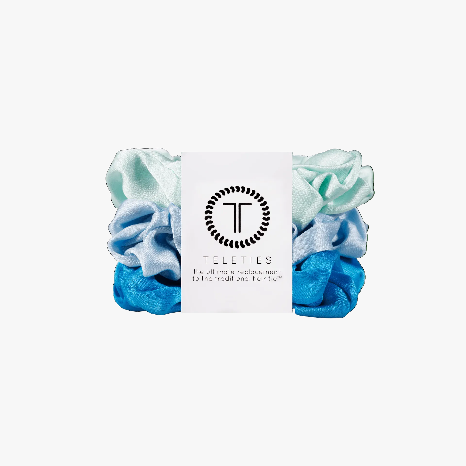 Blue My Mind Small Silk Scrunchies