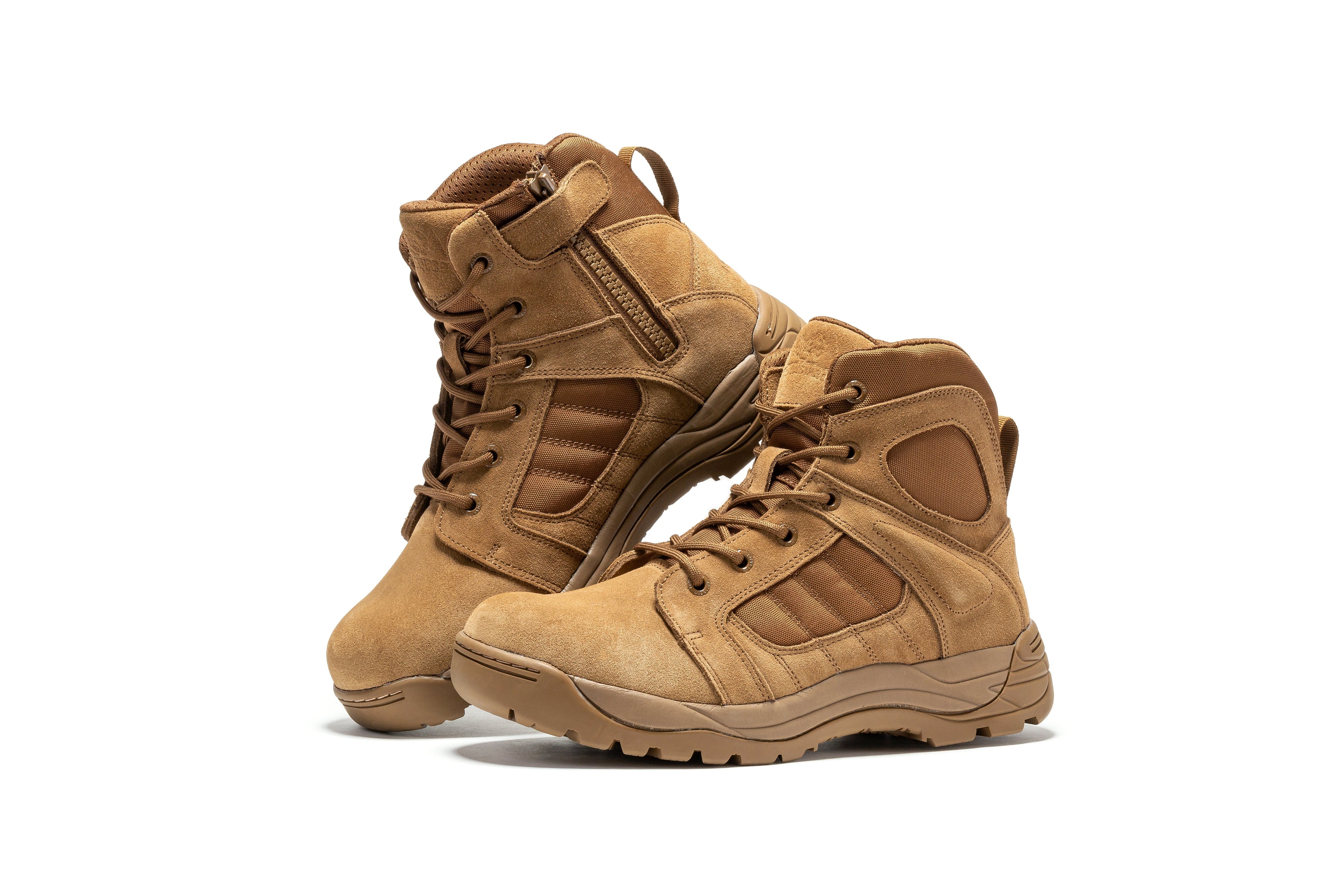 Botas Pro Coyote Men's 6” Side Zipper Rubber Sole Tactical Boots | BMP111CT