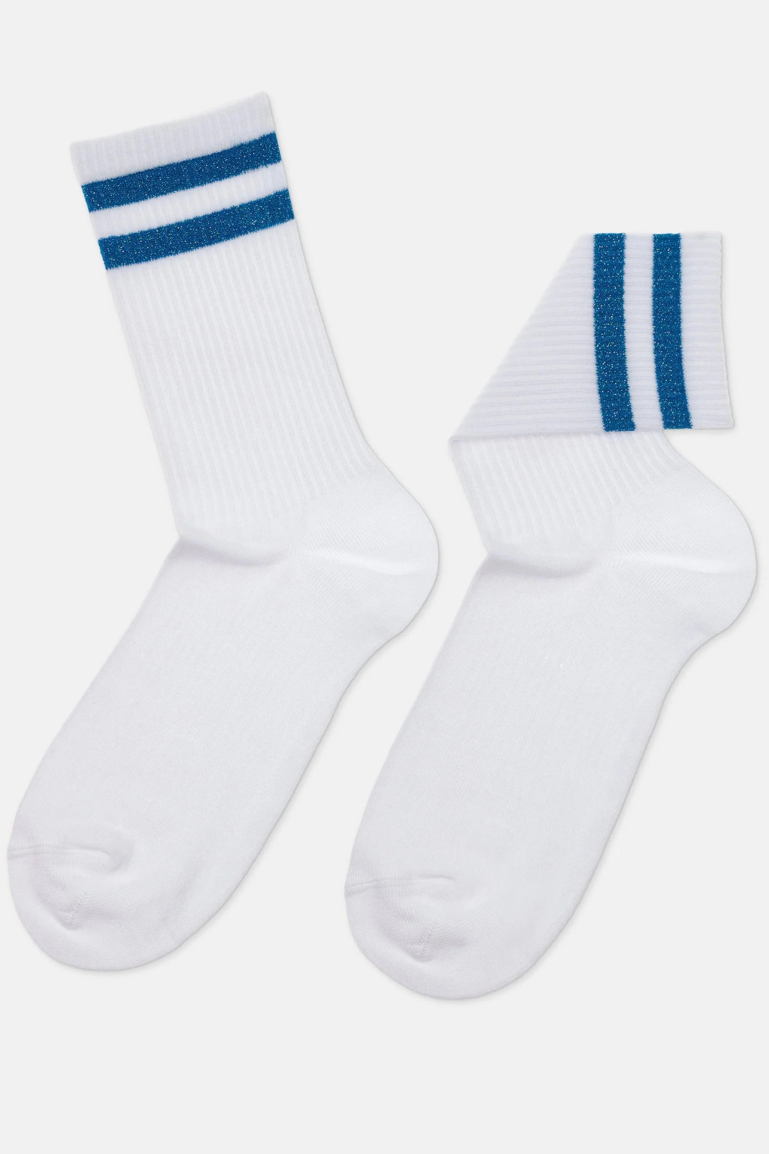 Conte Cotton Long Socks Active 157 | Lurex Stripes