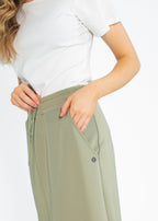 Bradi Side Zipper Athletic Midi Skirt