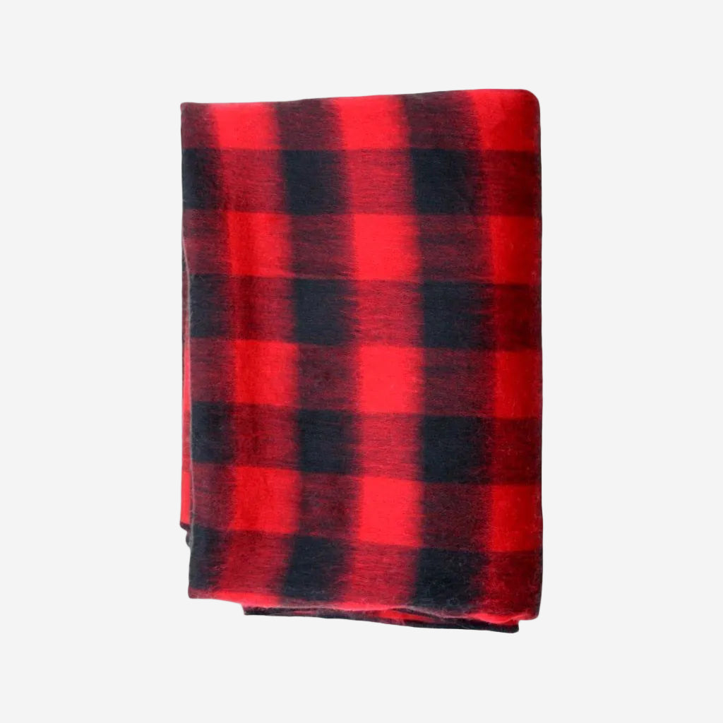 Buffalo Chex Alpaca Bed Blanket or Alpaca Throw